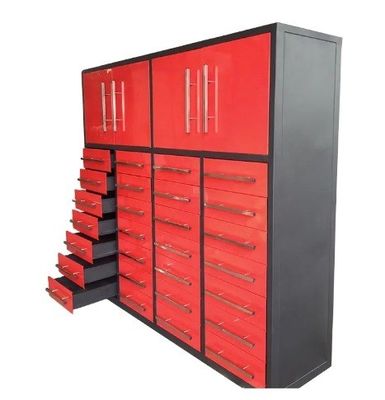 Armazenamento de ferramentas caixa de ferramentas grande e aço armários de garagem de casa com rodas