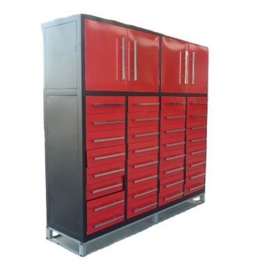 Armazenamento de ferramentas caixa de ferramentas grande e aço armários de garagem de casa com rodas