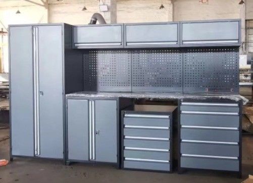 Garage Workshop Combinação de bancada de trabalho com gavetas e armazenamento de ferramentas gabinete 45 polegadas