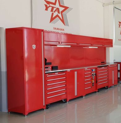 Armazém de ferramentas de garagem de metal personalizado Armazém de ferramentas de rolamento pesado para ferramentas de garagem