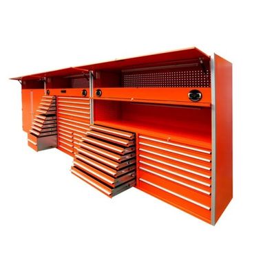 Caixa de ferramentas de fresagem CNC profissional com gabinete de rolamento e acabamento revestido de potência