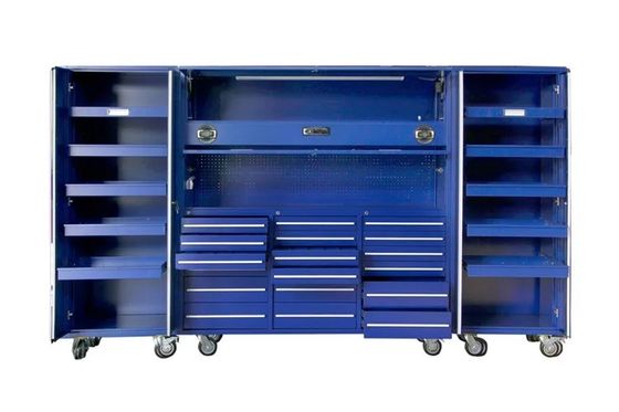 Caixa de ferramentas mecânicas de aço laminado a frio de 72 polegadas para armazenamento e organização de garagem