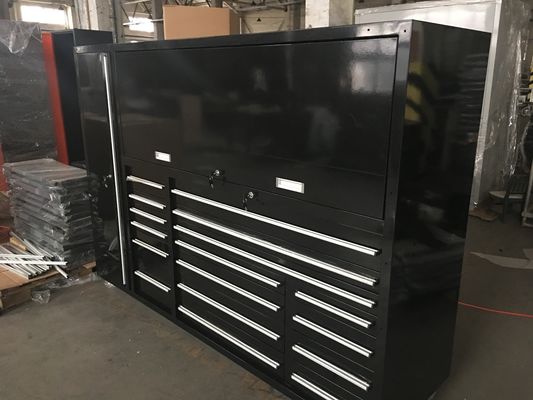 Multi Drawers Opcional Profissional 96&quot; Caixa de ferramentas mecânicas com rodas e luzes