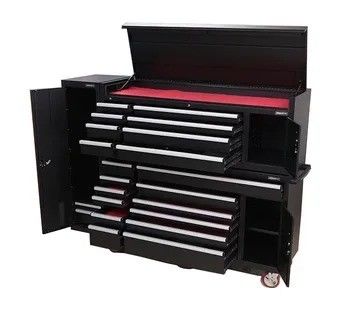 Cabine de rolos de ferramentas metálicas de trabalho pesado de cor personalizável para garagem de oficina