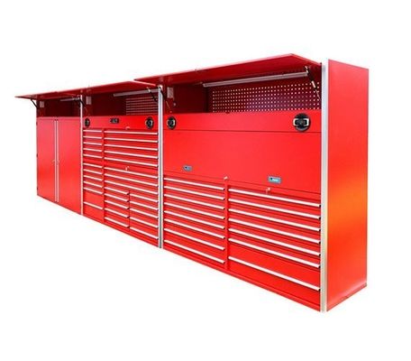 Armário de ferramentas rolantes com alças de alumínio para ferramentas de garagem