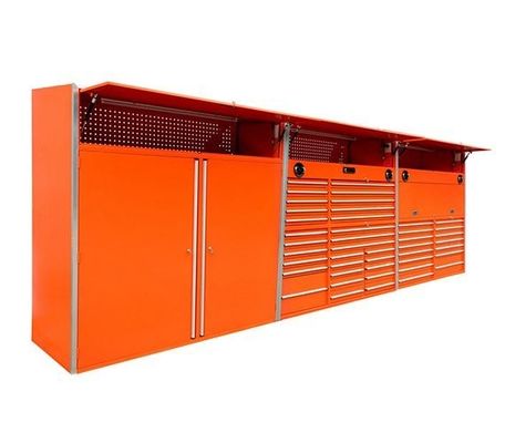 Armário de ferramentas rolantes com alças de alumínio para ferramentas de garagem