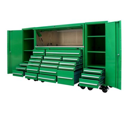 Mecânica Ferramentas de reparação de automóveis Set Box Industrial Ferramentas pesadas Box com rodas e fechadura chave
