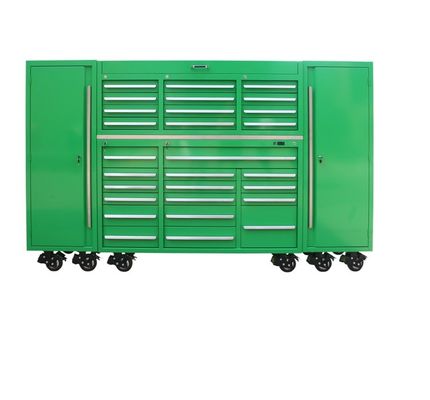 Mecânica Ferramentas de reparação de automóveis Set Box Industrial Ferramentas pesadas Box com rodas e fechadura chave