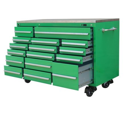 Kit de Reparação de Carros Com Garagem Rolling Tool Cabinet Trolley e caixa de aço inoxidável